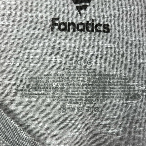 Fanatics NFL Women's Gray V-Neck Tee style#TA09 082752063 - Picture 5 of 8